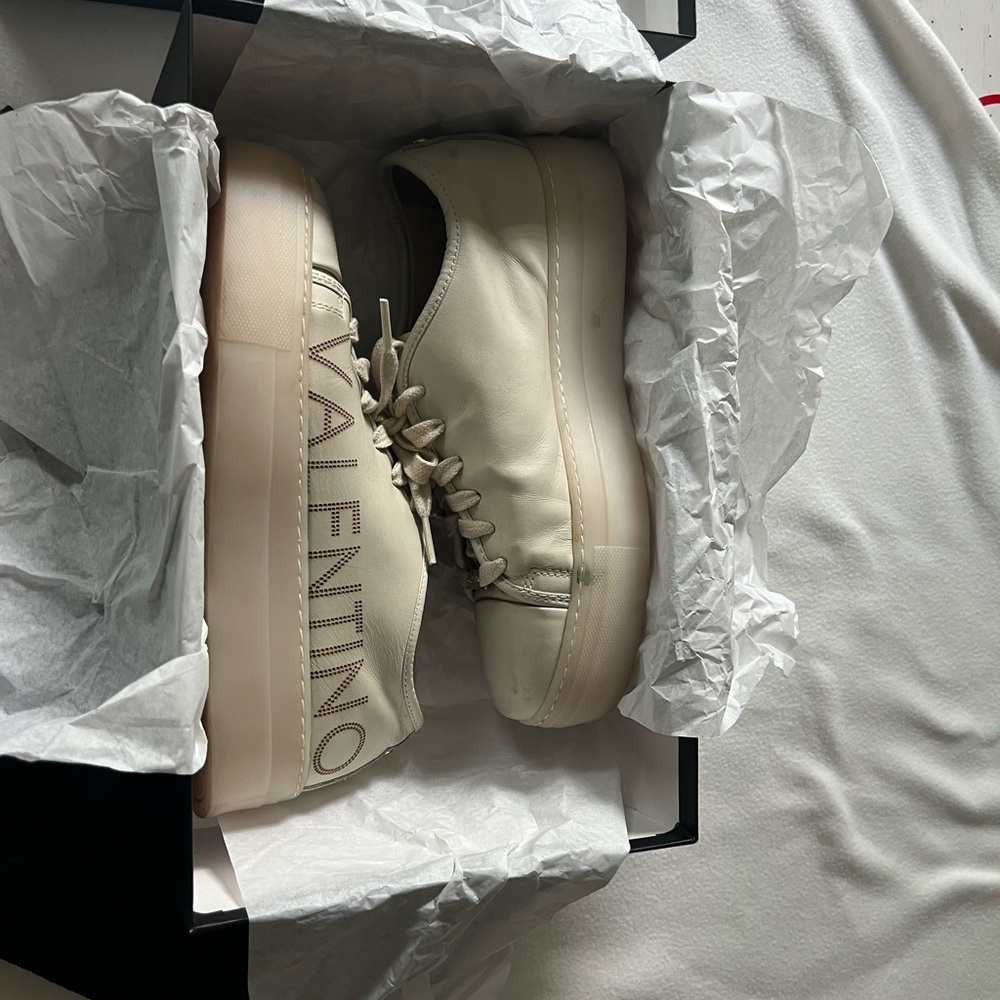 Valentino Women's Off-White Sneakers - Picture 8 of 11